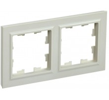 BRITE Рамка 2-ая РУ-2-БрКр бежевый  BR-M22-K10  IEK