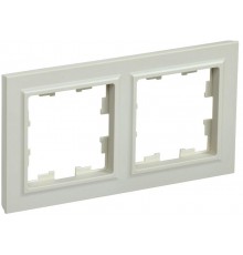 BRITE Рамка 2-ая РУ-2-БрКр бежевый  BR-M22-K10  IEK