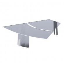 Крышка угла горизонтального изменяемого 0-45 градусов Стандарт INOX (AISI 316) 200  PR16.3638  Промрукав