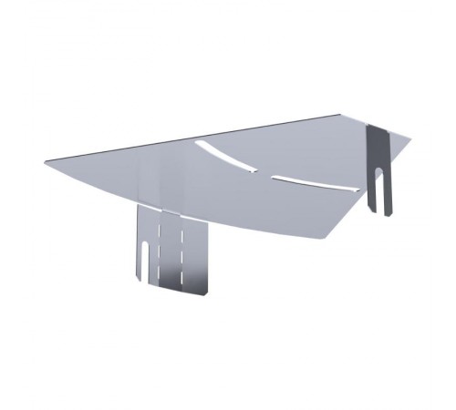 Крышка угла горизонтального изменяемого 0-45 градусов Стандарт INOX (AISI 316) 200  PR16.3638  Промрукав