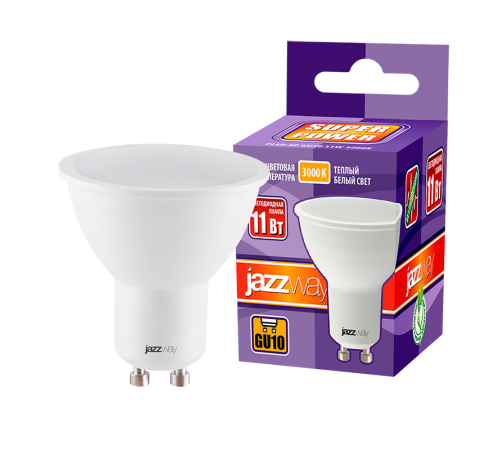 Лампа светодиодная PLED- SP GU10 11w 3000K-E  .5019454  Jazzway