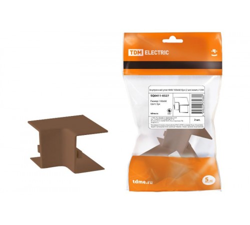 Внутренний угол КМВ 100х60 бук (2 шт./комп.)  SQ0411-0327  TDM