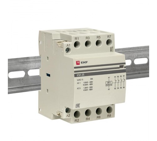 Контактор модульный КМ 25А 4NC (3 мод.) PROxima km-3-25-04  EKF