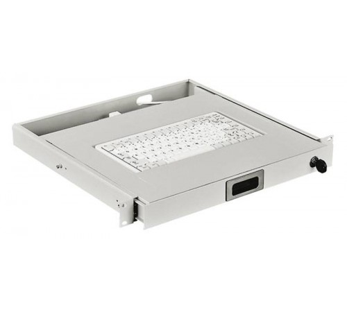 Полка клавиатурная WZ-SB78-00-03-011/SK 1U,с клав.AK-4100-U-W/US,цв.кл. сер.,раз.USB,раск.кл.-лат.,сер.(RAL 7035) (SZB-78-00-00/3)  235686  Zpas