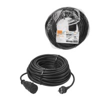 Удлинитель-шнур силовой каучук, КГ, IP44, штепс. гнездо с/з, 4000 Вт, 50 м Народный  SQ1307-0245  TDM