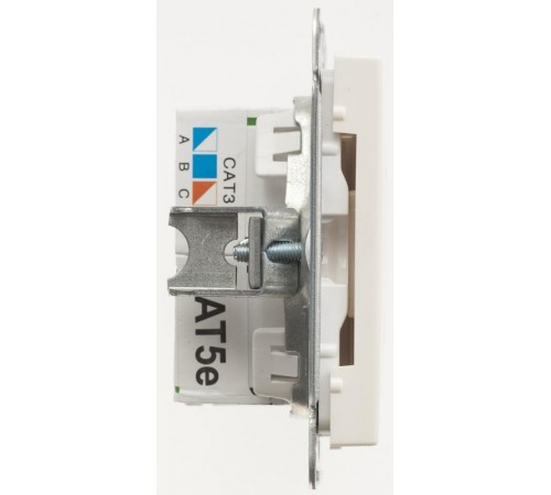 W59 Слоновая кость Розетка 2-ая ТЛФ + компьютерная 5е (RJ11+RJ45)  RSI-251TK5E-2-86  SE