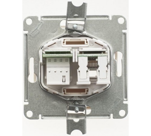 W59 Слоновая кость Розетка 2-ая ТЛФ + компьютерная 5е (RJ11+RJ45)  RSI-251TK5E-2-86  SE