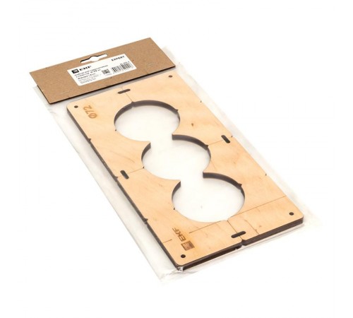 Шаблон для подрозетников c 3 отв. диам. 72 мм EKF Expert  sh-d72-3  EKF