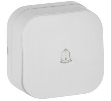 GLORY Выключатель 1-клавишный самов. о/у 10А ВСс20-1-0-ХБм белый матовый  EVH14-K01M-10  IEK