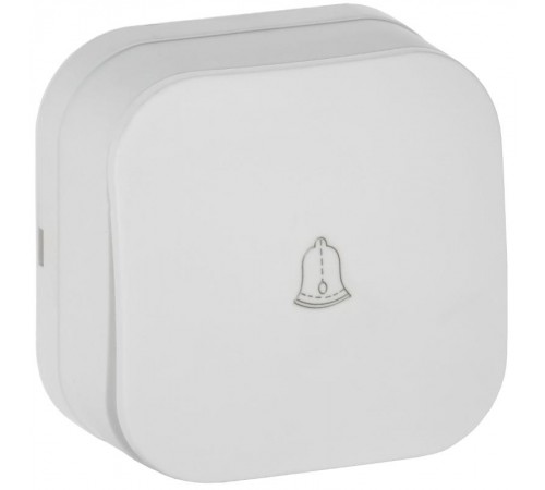 GLORY Выключатель 1-клавишный самов. о/у 10А ВСс20-1-0-ХБм белый матовый  EVH14-K01M-10  IEK