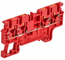 ARMAFIX Клемма пруж. Push In CP-MC 4 выв. 2,5мм2 красная  AF-CT22-00-4-K04-002  IEK