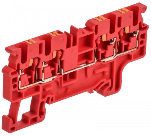 ARMAFIX Клемма пруж. Push In CP-MC 4 выв. 2,5мм2 красная  AF-CT22-00-4-K04-002  IEK