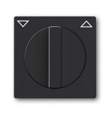 Плата центральная с поворотной ручкой, с маркировкой, для мех. выкл. жалюзи, серия solo/future, цвет антрацит  1710-0-3623   2CKA001710A3623  ABB
