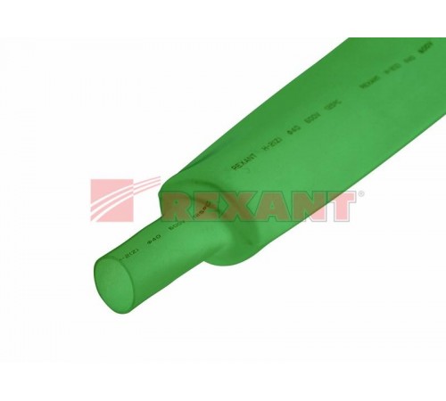 Термоусадка 30,0 / 15,0 мм, зеленая (1м)  23-0003  REXANT