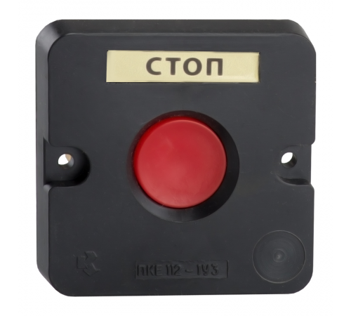 Пост кнопочный ПКЕ 112-1-У3-IP40 (красная кнопка)  150729  КЭАЗ