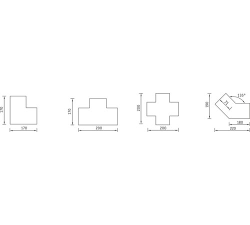 Соединитель RV T белый  2305000150  Световые Технологии