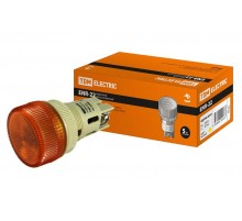 Лампа ENR-22 сигнальная d22мм желтый неон/230В цилиндр   SQ0702-0014  TDM