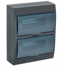 Корпус пластиковый навесной на 24 модуля ЩРН-П-24 черный IP41 KREPTA 3  MKP12-N-24-41-K02  IEK