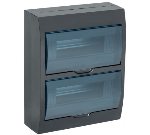 Корпус пластиковый навесной на 24 модуля ЩРН-П-24 черный IP41 KREPTA 3  MKP12-N-24-41-K02  IEK