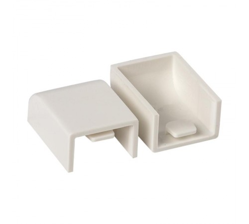 Заглушка (25х16) (4 шт) Plast EKF PROxima Белый    ecw-25-16x4   EKF