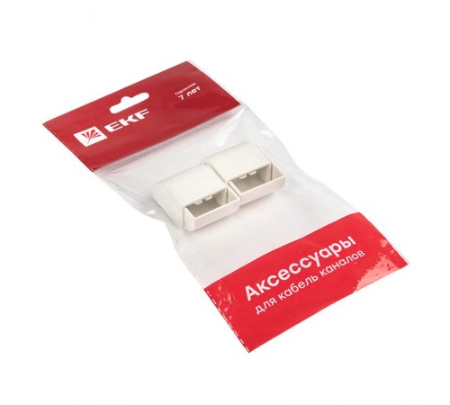 Заглушка (25х16) (4 шт) Plast EKF PROxima Белый    ecw-25-16x4   EKF