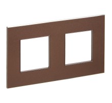 SKANDY Рамка 2-местная SK-F32Br металл шоколад   SK-M22-M-K30  IEK