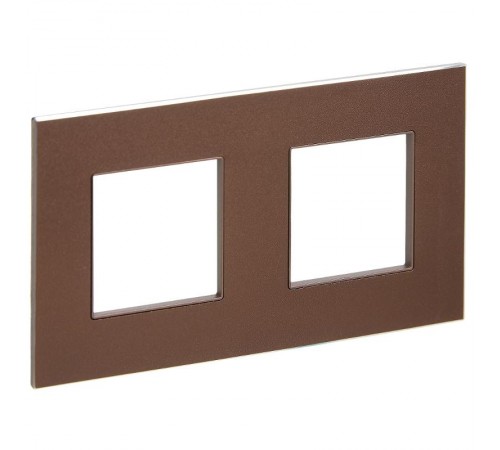 SKANDY Рамка 2-местная SK-F32Br металл шоколад   SK-M22-M-K30  IEK