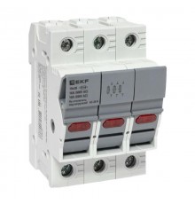 Предохранитель-разъединитель DF 10х38 3Р (тип ПВЦ)   df103-e  EKF