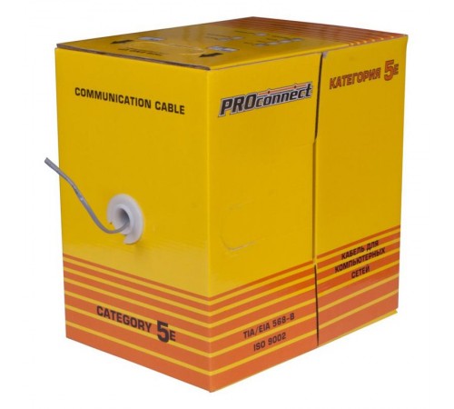 Кабель UTP  2PR  24AWG  CAT5e  305м  01-0027  PROconnect