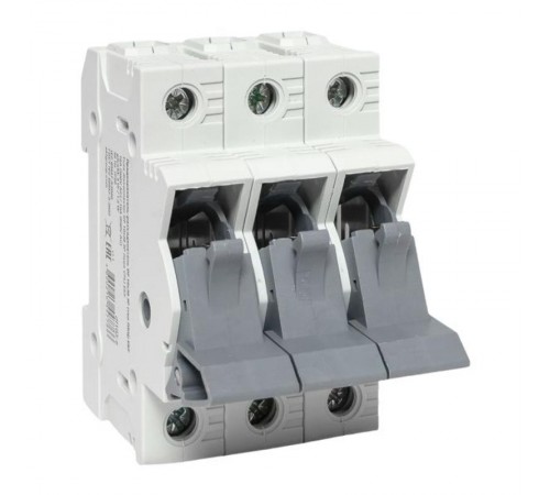 Предохранитель-разъединитель DF 10х38 3Р (тип ПВЦ)   df103-e  EKF