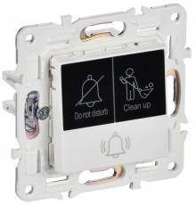 SKANDY Кнопка звонка с индикацией для отелей 10А SK-V17W арктический белый   SK-V14-2-10-K01  IEK