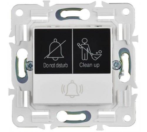 SKANDY Кнопка звонка с индикацией для отелей 10А SK-V17W арктический белый   SK-V14-2-10-K01  IEK