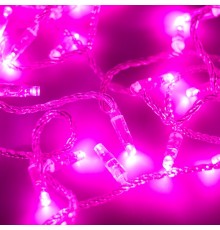 Светодиодная гирлянда ARD-STRING-CLASSIC-10000-CLEAR-100LED-FLASH PINK (230V, 7W)  025792  Arlight