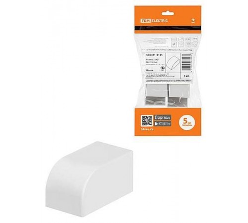 Заглушка кабельной трассы КМЗ 25х25 (4 шт./комп.)  SQ0411-0135  TDM