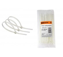 Хомут 3,6х200мм нейлон (белый) (100шт)   SQ0515-0121  TDM