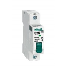 Выключатель автоматический однополюсный ВА-103 1Р 25А характеристика C 6кА  12275DEK  DEKraft