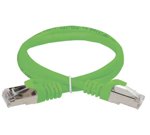 Коммутационный шнур (патч-корд), кат.5Е FTP, 1,5м, зеленый  PC02-C5EF-1M5  ITK
