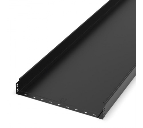 Лоток неперфорированный Стандарт 500х80х3000 (1,0 мм) RAL 9005 (6 м/уп)  PR16.9962  Промрукав