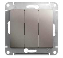 Glossa Платина Выключатель 3-клавишный, сх.3, 10AX  GSL001231  SE