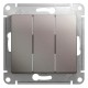 Glossa Платина Выключатель 3-клавишный, сх.3, 10AX  GSL001231  SE