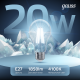 Лампа светодиодная Filament А60 20W 1850lm 4100К Е27 LED /10/40  1029022201  Gauss