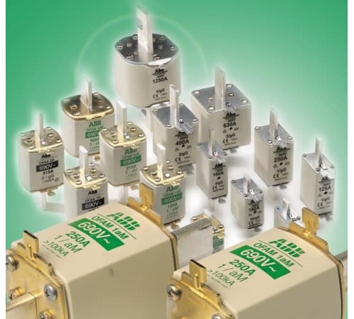 Предохранитель OFAF0aM25 25A тип аМ размер0, до 500В  1SCA022697R3660  ABB