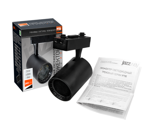 Светильник светодиодный трековый однофазный PTR 1335 35w 4000K 24° BL (чёрный) IP40  5022119  Jazzway