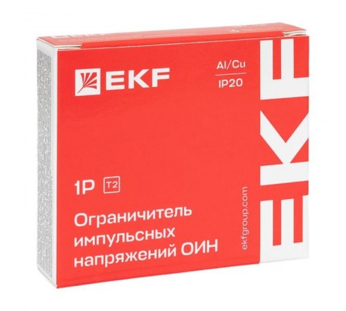 Ограничитель импульсных напряжений ОИН 1Р In=5kA Un=275B Imax=12,5kA  opv-oin  EKF