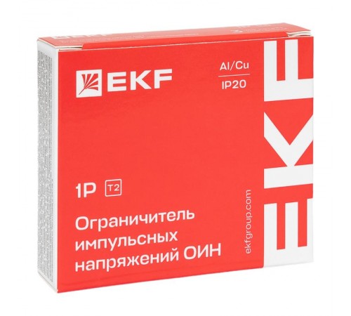Ограничитель импульсных напряжений ОИН 1Р In=5kA Un=275B Imax=12,5kA  opv-oin  EKF