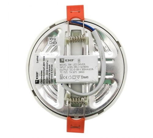 Светильник светодиодный встраиваемый ДВО 1003 6Вт 6500K IP20 Basic  DLL-1003-6-6500  EKF