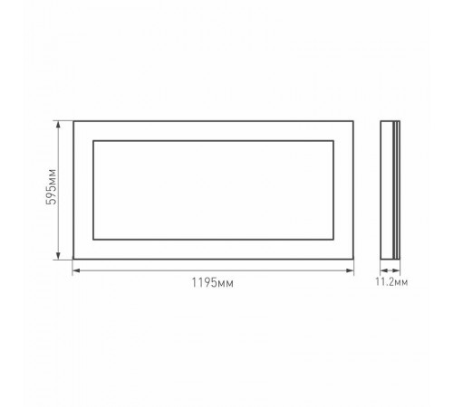 Светильник светодиодный Панель IM-600x1200A-48W 48Вт 5100Лм 4000К IP40   023157(1)  Arlight
