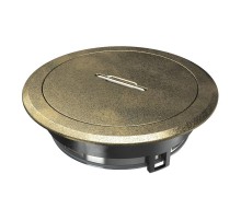 Лючок GES R2T 40х140 мм (универсальный, латунный) с тубусом (GES R2T CuZn)  7408862  OBO Bettermann