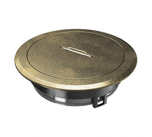 Лючок GES R2T 40х140 мм (универсальный, латунный) с тубусом (GES R2T CuZn)  7408862  OBO Bettermann