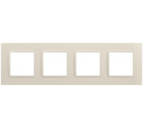 Рамка для розеток и выключателей Elegance 14-5014-02 Classic, на 4 поста, слоновая кость  Б0060587  ЭРА